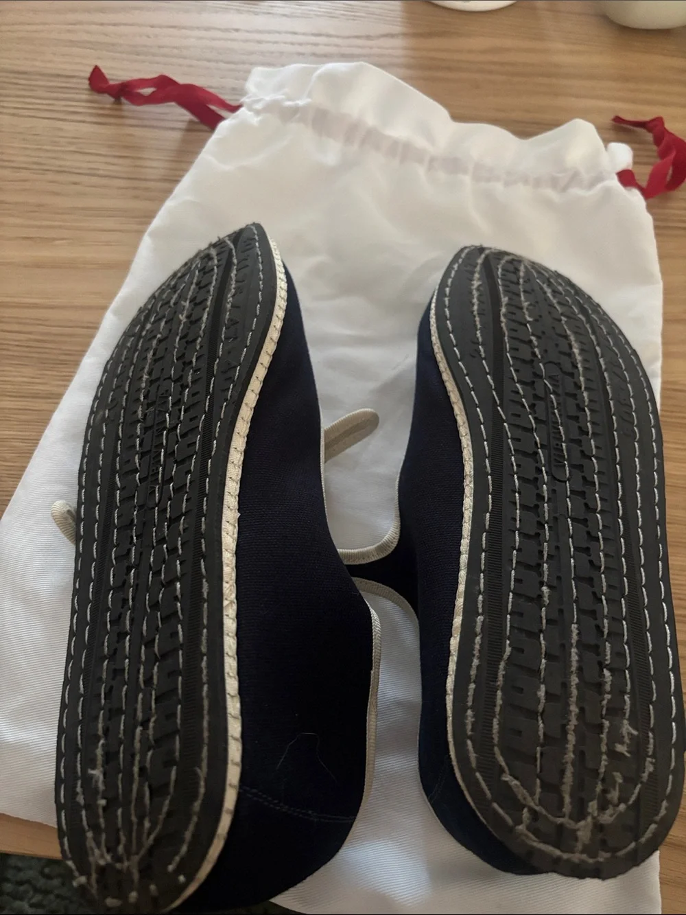Venezia navy Canvas Mary Jane Espadrille Flats